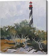 St Augustine Lighthouse First Light Canvas Print