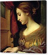 Saint Cecilia By Carlo Dolci Canvas Print