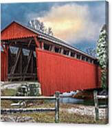 Staats Mill Covered Bridge Canvas Print