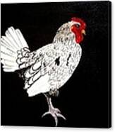 Stained Glass Rooster Canvas Print