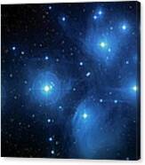 Star Cluster Pleiades Seven Sisters Canvas Print