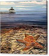Starfish Drifting Canvas Print