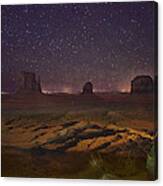 Stars Over Monument Valley Canvas Print