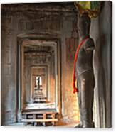 Statue, Angkor Wat, Cambodia Canvas Print