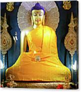 Statue Of Buddha Shakyamuni Mahabodhi Canvas Print