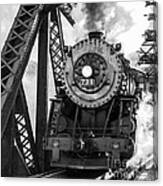 Steam Engine 734 Leaving The Narrows Canvas Print