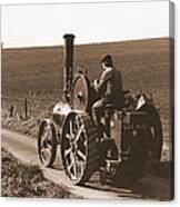 Steam Tractor Canvas Print