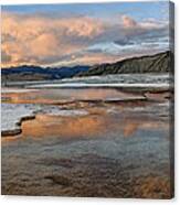 Steaming Hot Springs Canvas Print