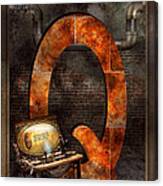 Steampunk - Alphabet - Q Is For Qwerty Canvas Print