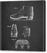 Stiffner For Boots And Shoes Patent Drawing From 1880 Canvas Print
