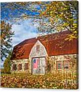 Stone Barn Fall Canvas Print