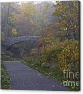 Stone Bridge In Autumn 3 Canvas Print