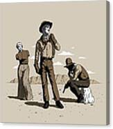 Stone-cold Western Canvas Print