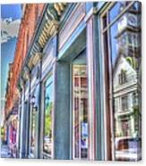 Storefront Reflection Canvas Print