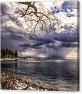 Storm Clouds From Cave Rock Canvas Print