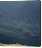 Storm Clouds Over Grasslands Np Canada Canvas Print