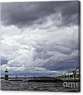 Storm Clouds Ram Island Lighthouse Canvas Print