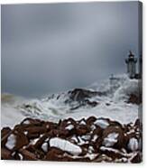 Storm Off Eastern Point Lighthouse Canvas Print
