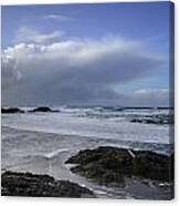 Storm Rolling In Wickaninnish Beach Canvas Print