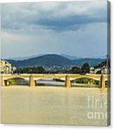 Stormy Ponte Alle Grazie Canvas Print