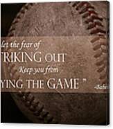 Striking Out Canvas Print