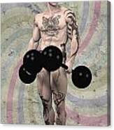 Strongest Man Skinhead Canvas Print