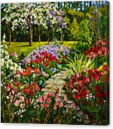 Summer Flower Garden Canvas Print