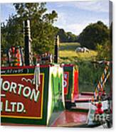 Summer Light On The Grand Union Canal Canvas Print