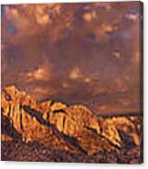 Summer Storm Clouds Over The Eastern Sierras California Canvas Print