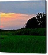 Summer Sunset At East Point Light Canvas Print