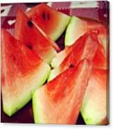 Summer Time 🍉 #watermelon #fresh Canvas Print