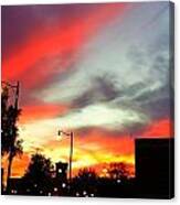 Sun Sets On Aggies Canvas Print