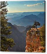 Sun Setting On Grand Canyon Canvas Print