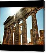 Sun Shining Down On The Ancient Ruins Canvas Print