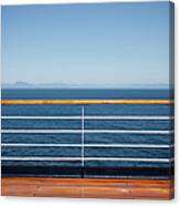Sun Shining On The Boat Deck Of A Canvas Print