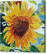 Sunflower Tile Canvas Print