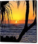 Sunrise Fuji Beach Kauai Canvas Print