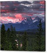 Sunrise In Banff Canvas Print