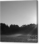 Sunrise In Black And White Canvas Print