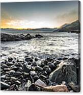 Sunrise In Torr Head Northern Ireland Canvas Print