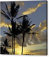 Sunrise Poi Pu Beach Kauai Canvas Print