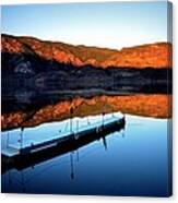 Sunrising - Skaha Lake 3-18-2014 Canvas Print