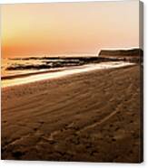 Sunset At Isle Of Wight, England Canvas Print