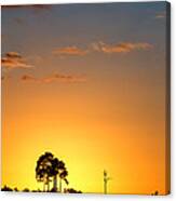 Sunset At Long Pine Key Vertical Canvas Print