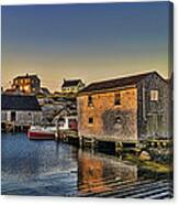 Sunset At Peggy's Cove Iii Canvas Print