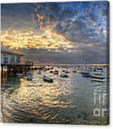 Sunset At Poole Canvas Print