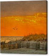Sunset At Robert Moses Park Canvas Print