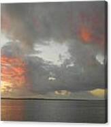 Sunset Before Funnel Cloud 2 Canvas Print
