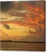 Sunset Before Funnel Cloud Canvas Print