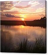 Sunset Cajun Style Canvas Print